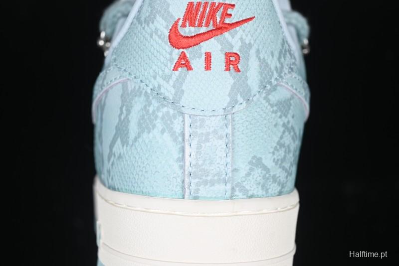 Nike Air Force 1 '07 Low Green Snake Lace-Up Casual Sneakers - KK1988-023