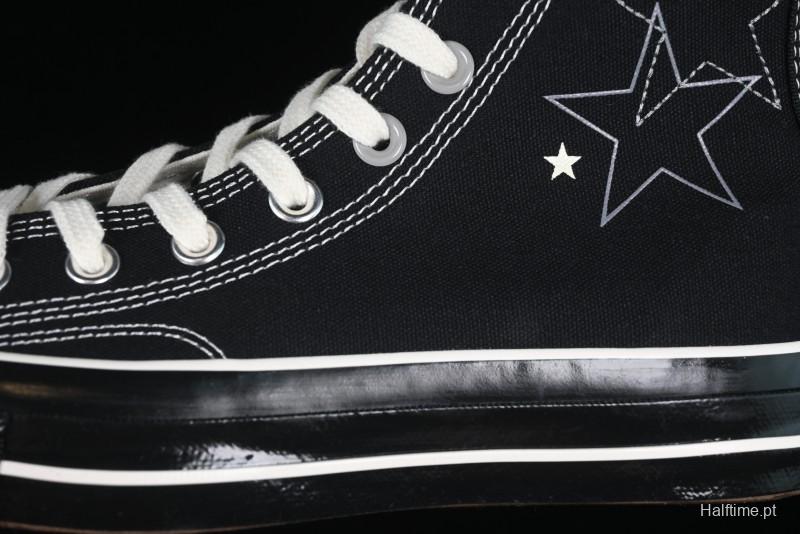 Converse Chuck 1970s High Top Canvas Sneakers with Star Stitch Design - A15743C