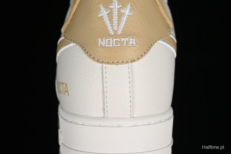 Nike Nocta x Nike Air Force 1 '07 Low Casual Sneakers with Reflective Details and Full-Length Air Cushion - NO0224-028