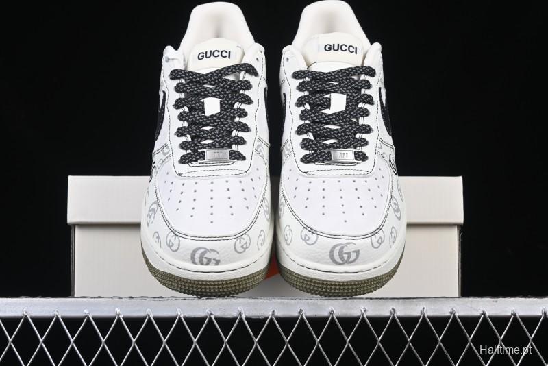 Nike Air Force 1 '07 Low Gucci Collaboration Classic Pattern Low-Top Casual Sneakers - CH6336-516