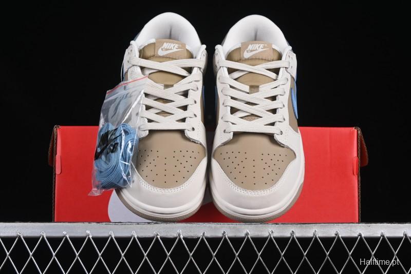 Nike Dunk Low Retro Premium Casual Sneakers in Caramel Cream - HQ1175-240