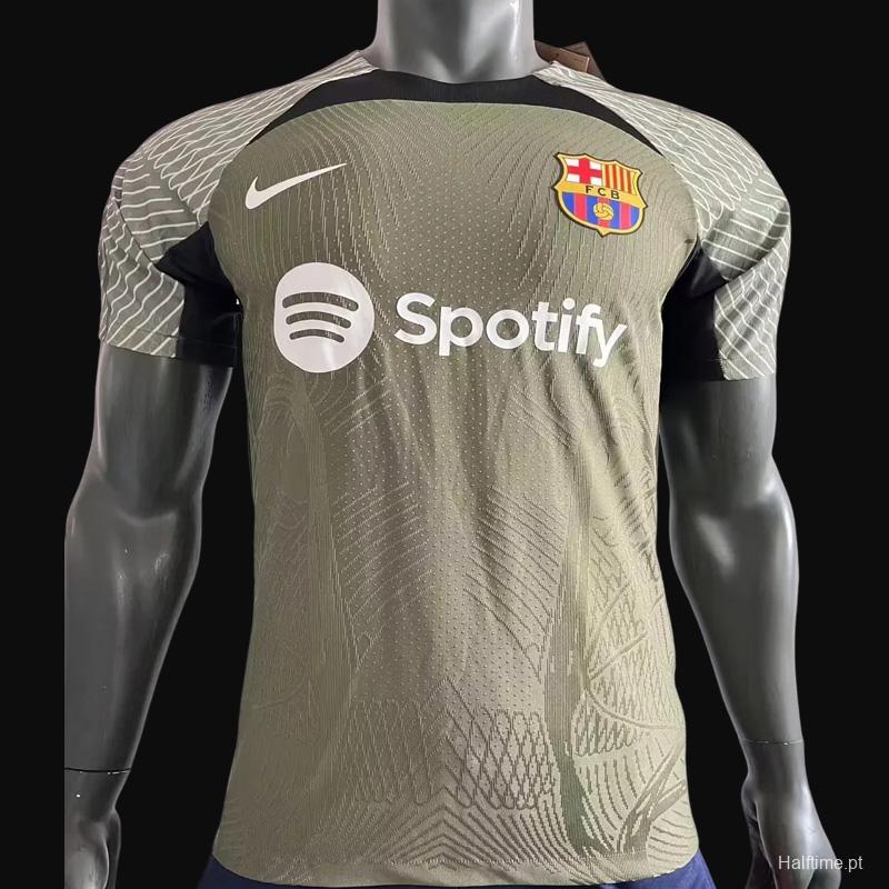 Player Version 23/24 Barcelona Green Pre-Match Training Jersey