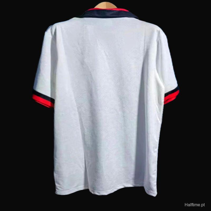 Retro 88/89 AC Miilan Away White Jersey