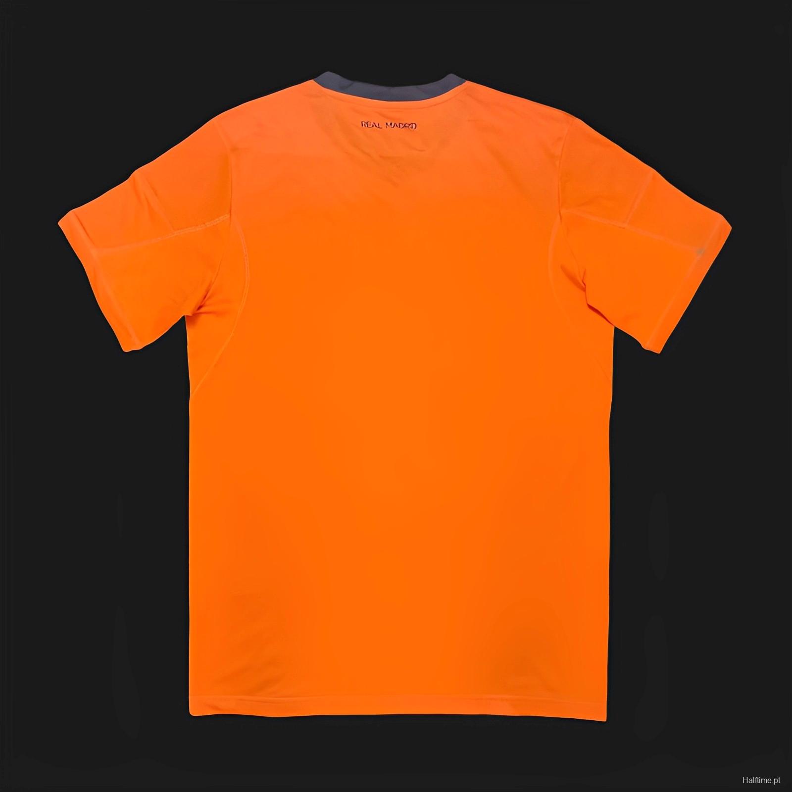 Retro 13/14 Real Madrid Third Orange Jersey Worn By Ronaldo