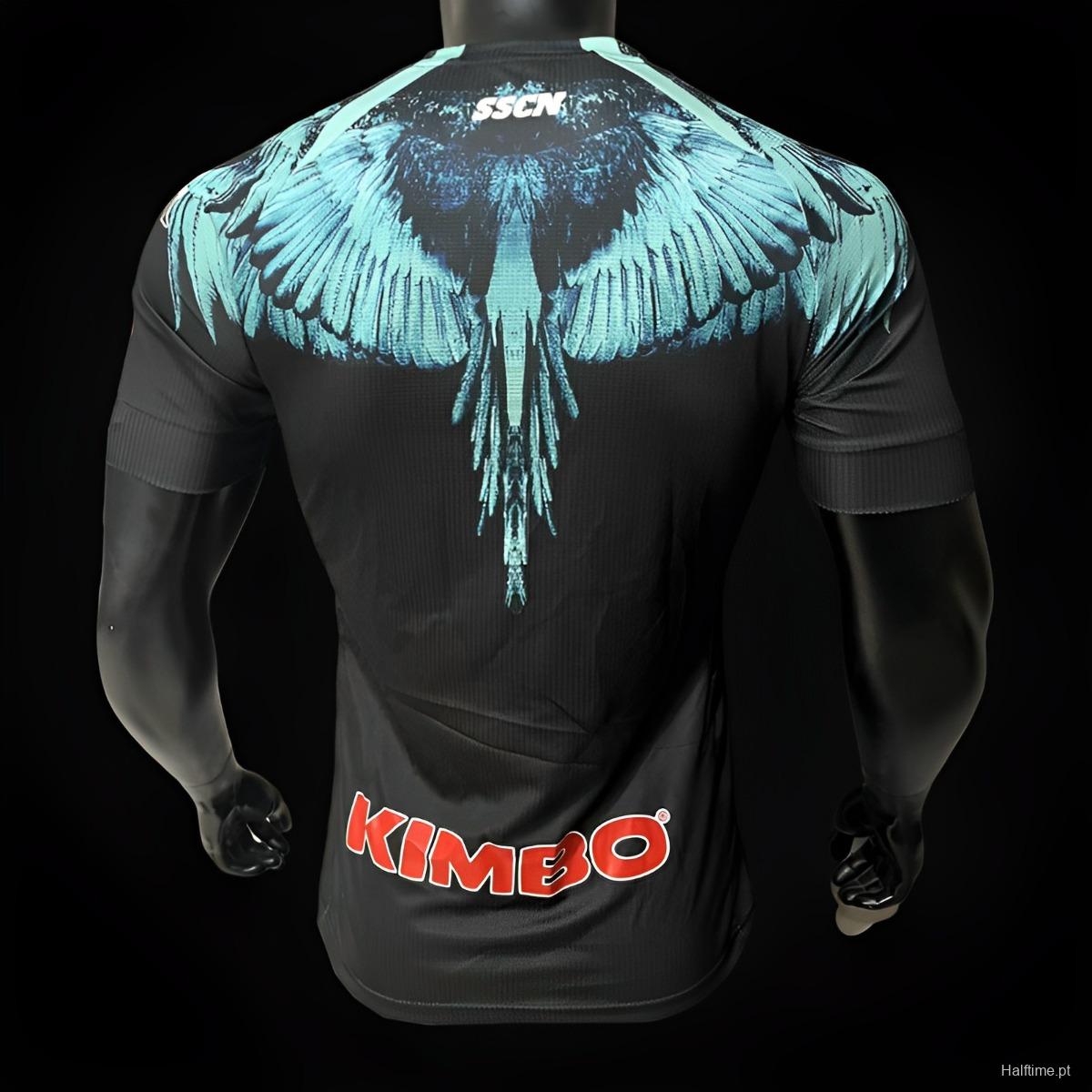 Player Version 20/21 Kappa X Marcelo Burlon Napoli Black Jersey