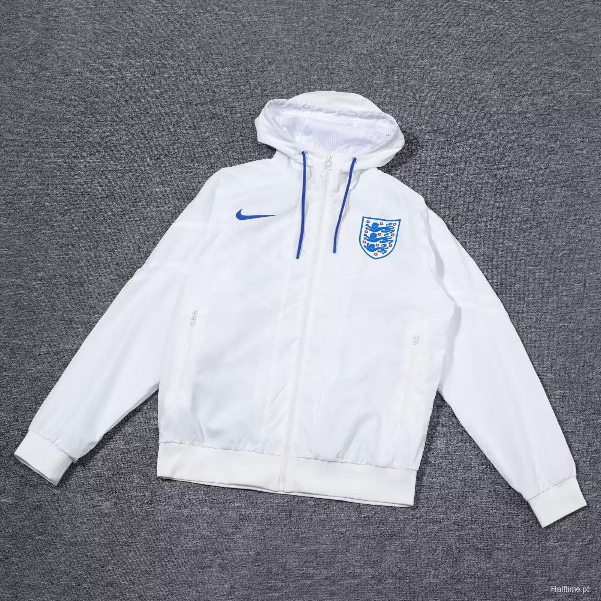 2024 England White Windbreaker