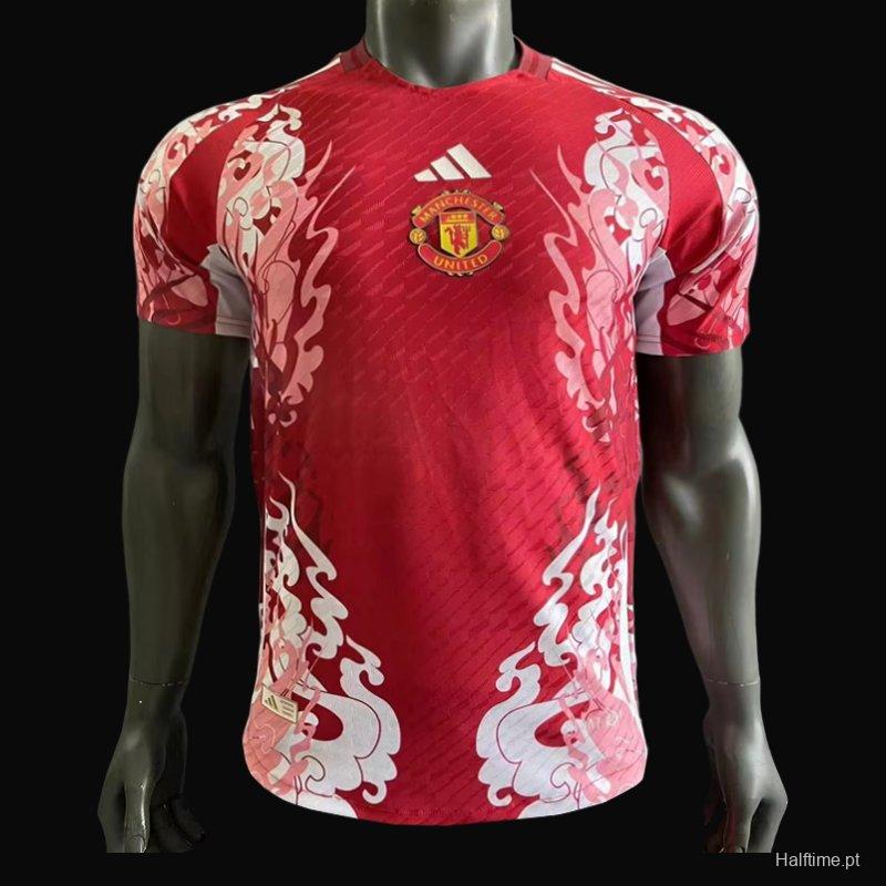 Player Version 23/24 Manchester United Red Pre-Match Jersey