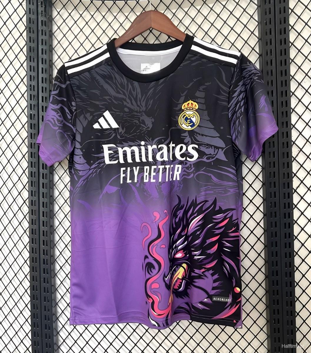 25/26 Real Madrid "Obsidian Dragon" Special Purple Jersey