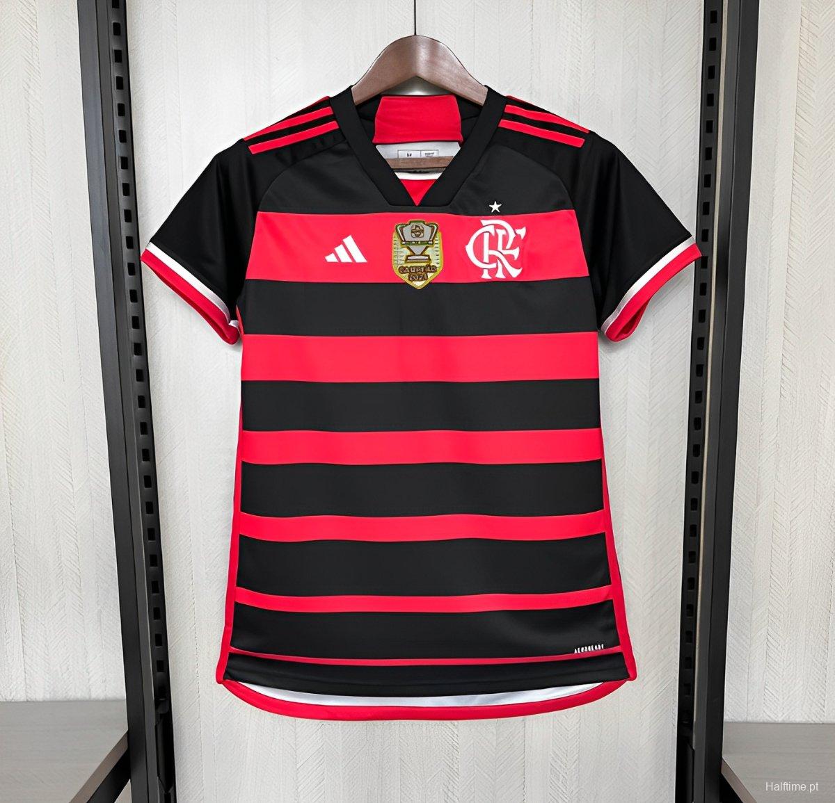 24/25 Womens Flamengo Home Patch Da Copa Do Brasil Jersey